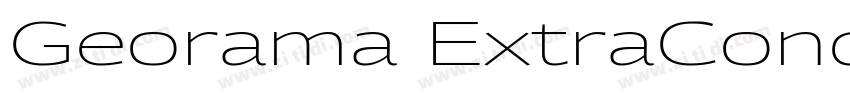 Georama ExtraCondens字体转换